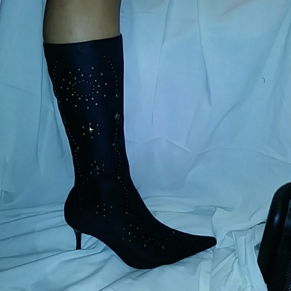 Suede Black Boots - Picture 3 of 3